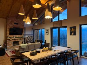 Kuchyň nebo kuchyňský kout v ubytování Chalet Village