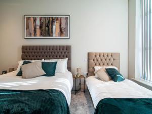 Postel nebo postele na pokoji v ubytování Modern 1 bed Apartment in Central Leeds