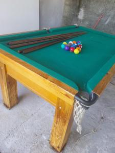 Biliár nebo kulečník v ubytování Chácara Acongegate Eloina