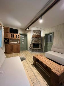 Kuchyň nebo kuchyňský kout v ubytování the Wild