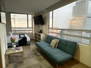 Χώρος καθιστικού στο Bogota Luxury Loft Privado 2926