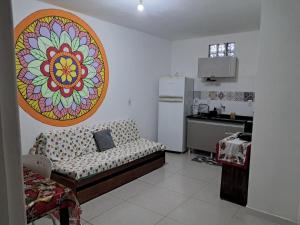 Η κουζίνα ή μικρή κουζίνα στο Apartamento 1 dormitório Rio vermelho