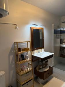 Ένα μπάνιο στο Kampagn Jacuzzi - Rémire Wifi et climatisation