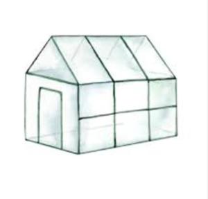 WallenMaypen的白色背景上的玻璃房子图画