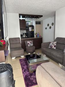 Χώρος καθιστικού στο Hermoso apartamento amoblado en Dosquebradas