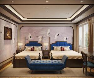 Ένα ή περισσότερα κρεβάτια σε δωμάτιο στο Diamond Hotel Hanoi