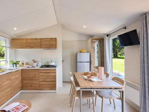 Кухня или мини-кухня в Mobil home confortable avec terrasse à Hyères - API-1-52-1092
