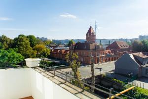 Výhľad na mesto Gliwice alebo výhľad na mesto priamo z apartmánu