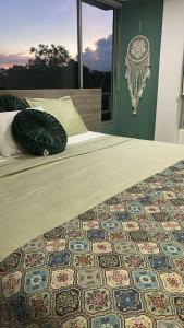 Ένα ή περισσότερα κρεβάτια σε δωμάτιο στο Yopo Resort