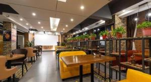 O zonă de relaxare la James Joyce Coffetel Beijing Yizhuang Development Zone Chicheng Times Square