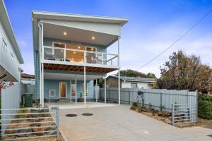 Bygningen som feriehuset ligger i