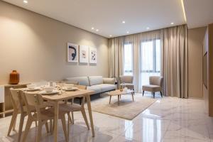 Istumisnurk majutusasutuses The Code Residence - ذا كود ريزيدنس