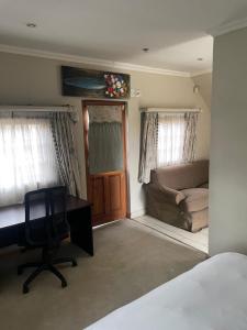 Giường trong phòng chung tại Cottage apartment