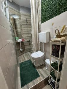 Koupelna v ubytování SpaNish FoROOM 2 apartman + 13 fotografií