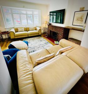 Et opholdsområde på Holly Cottage