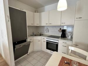 Kuchyň nebo kuchyňský kout v ubytování Riefenbach