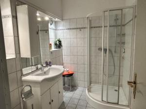 Koupelna v ubytování Riefenbach