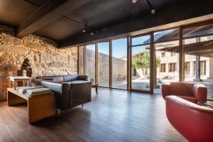 Posezení v ubytování A casa de Aldán