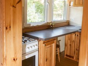 Kuchyň nebo kuchyňský kout v ubytování Half of a holiday home, large garden, terrace + 34 fotografií