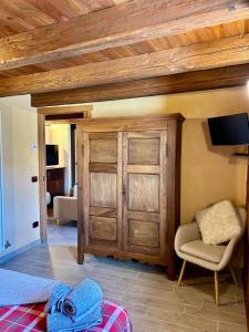 TV a/nebo společenská místnost v ubytování Tsi nos