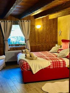 Postel nebo postele na pokoji v ubytování Tsi nos