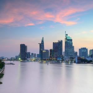 Cảnh TP. Hồ Chí Minh hoặc tầm nhìn thành phố từ khách sạn