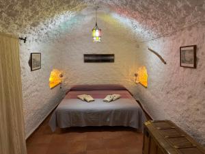 Ένα ή περισσότερα κρεβάτια σε δωμάτιο στο Cuevas el Torriblanco +96 φωτογραφίες