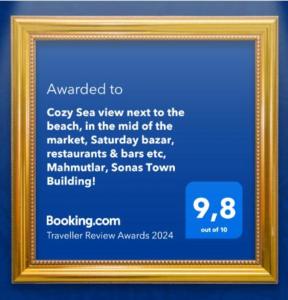 a picture of a frame with a sign with a picture of access at TOROS BULVAR Cozy fancy Sea view next to the Beach and the Mall, in the mid of Alanya Mahmutlar! in Mahmutlar