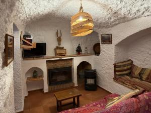 Χώρος καθιστικού στο Cuevas el Torriblanco