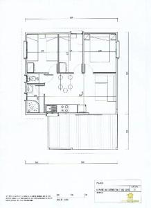 a floor plan of a house at ZEcamping 4 familial animaux acceptés avec piscine et soirées animées in Lons-le-Saunier