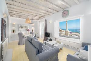 Χώρος καθιστικού στο Thalasses Villas