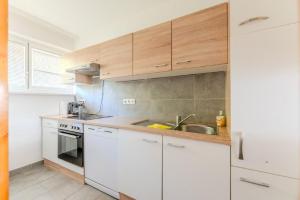 Kuchyň nebo kuchyňský kout v ubytování 4 Personen Apartment Nähe Zentrum