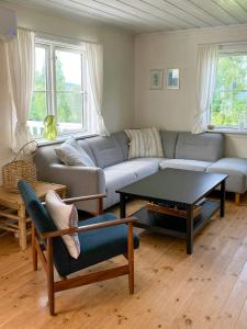 Χώρος καθιστικού στο Family House With View Near The Telemark Canal