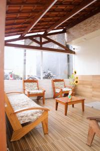 Χώρος καθιστικού στο Pousada Refugio