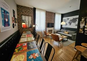 Et opholdsområde på Les Appartements de Champagne