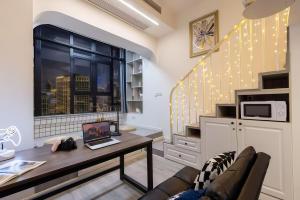 Køkken eller tekøkken på Shanghai Hills&Sunflower Ultra Horizon Hotel & Suite