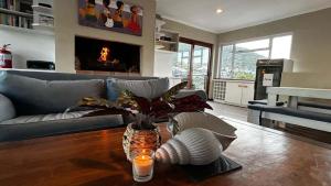 Posezení v ubytování Dune Lodge