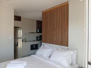 Ένα ή περισσότερα κρεβάτια σε δωμάτιο στο Loft a minutos del Shopping del Sol