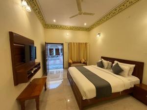 Μια τηλεόραση ή/και κέντρο ψυχαγωγίας στο The jungle retreat ranthambore