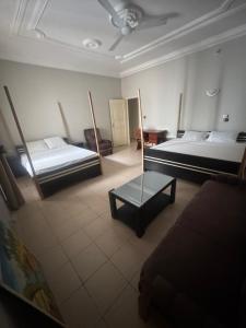 Ένα ή περισσότερα κρεβάτια σε δωμάτιο στο Dleum Apartment