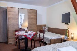 Televiisor ja/või meelelahutuskeskus majutusasutuses Penzion U Šelongů