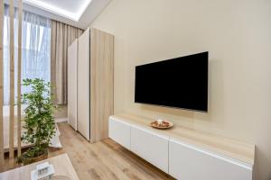 Μια τηλεόραση ή/και κέντρο ψυχαγωγίας στο Apartamentos Brisas de Cádiz 2