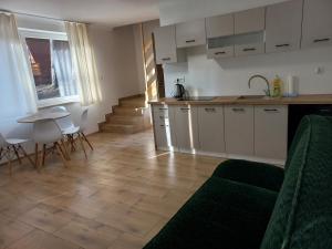 Η κουζίνα ή μικρή κουζίνα στο Domek Pod Dębem