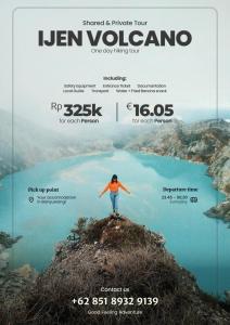 un póster para la película volcán luzern en Good Feeling Ijen Banyuwangi, en Banyuwangi