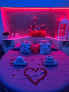 Ένα ή περισσότερα κρεβάτια σε δωμάτιο στο Crisalide Spa