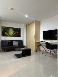 Телевизор и/или развлекательный центр в Apartaestudio en Bucaramanga
