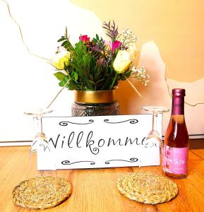 Nápoje v ubytování Ferienwohnung Ferienhaus Wörrstadt