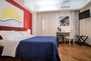 Una cama o camas en una habitación de B&B Amalfi Coast Salerno