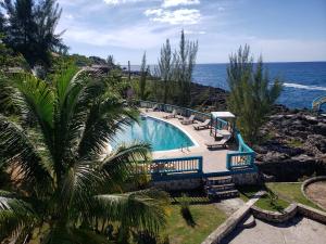 Πισίνα στο ή κοντά στο Negril Huts Enchantment - Cottages in trees with AC, ocean views, pool, Sea access