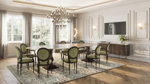 TV a/nebo společenská místnost v ubytování Taj Hessischer Hof, Frankfurt